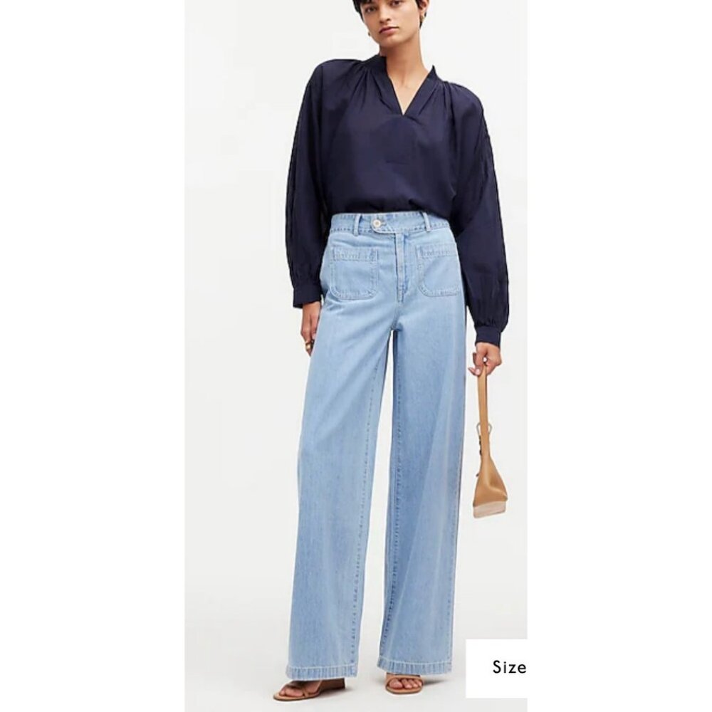 Madewell $128 Baggy Straight Jeans: Patch Pocket Edition Size 30 NQ194